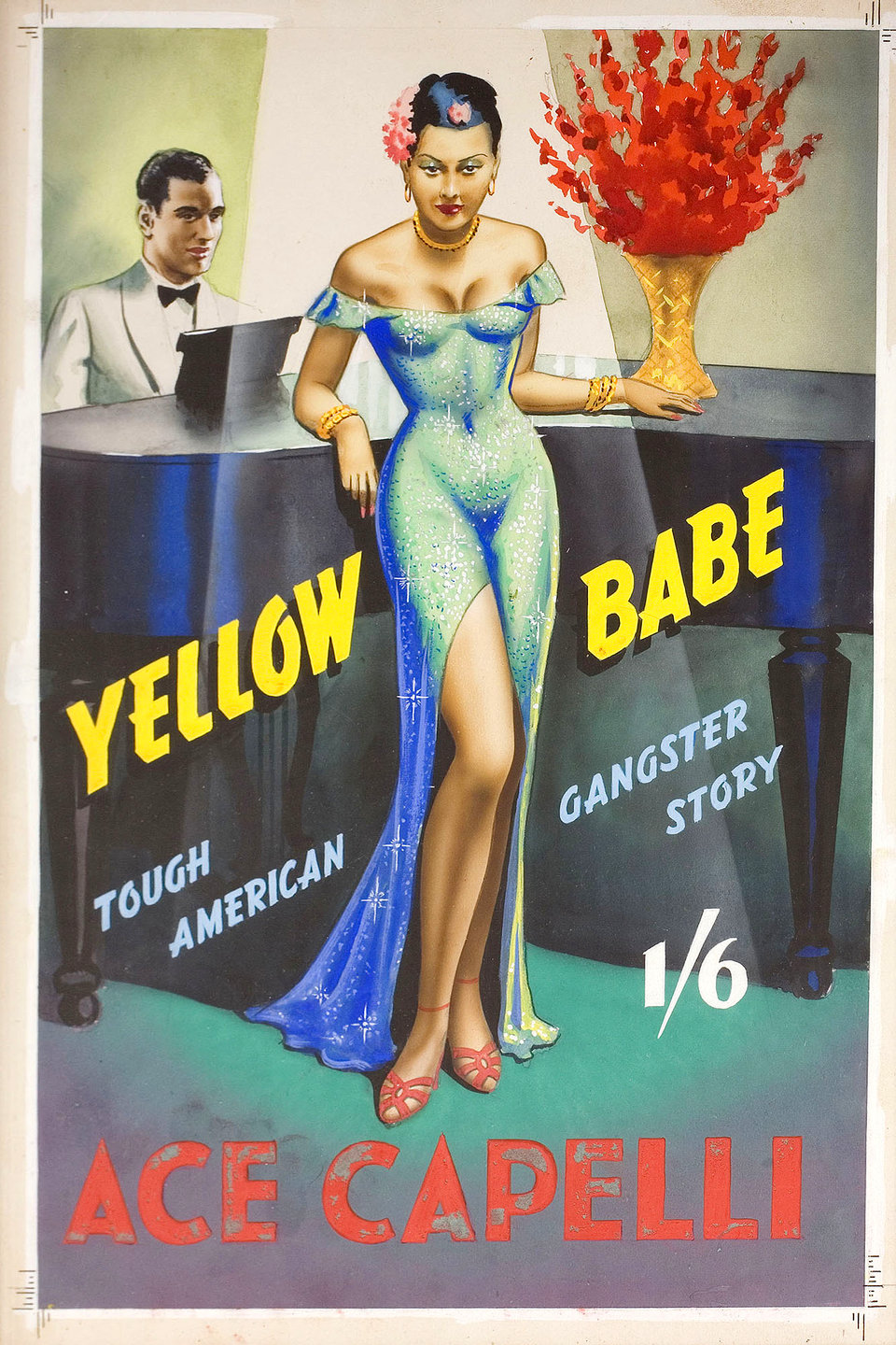 Yellow Babe Original 1950s British Original Artwork