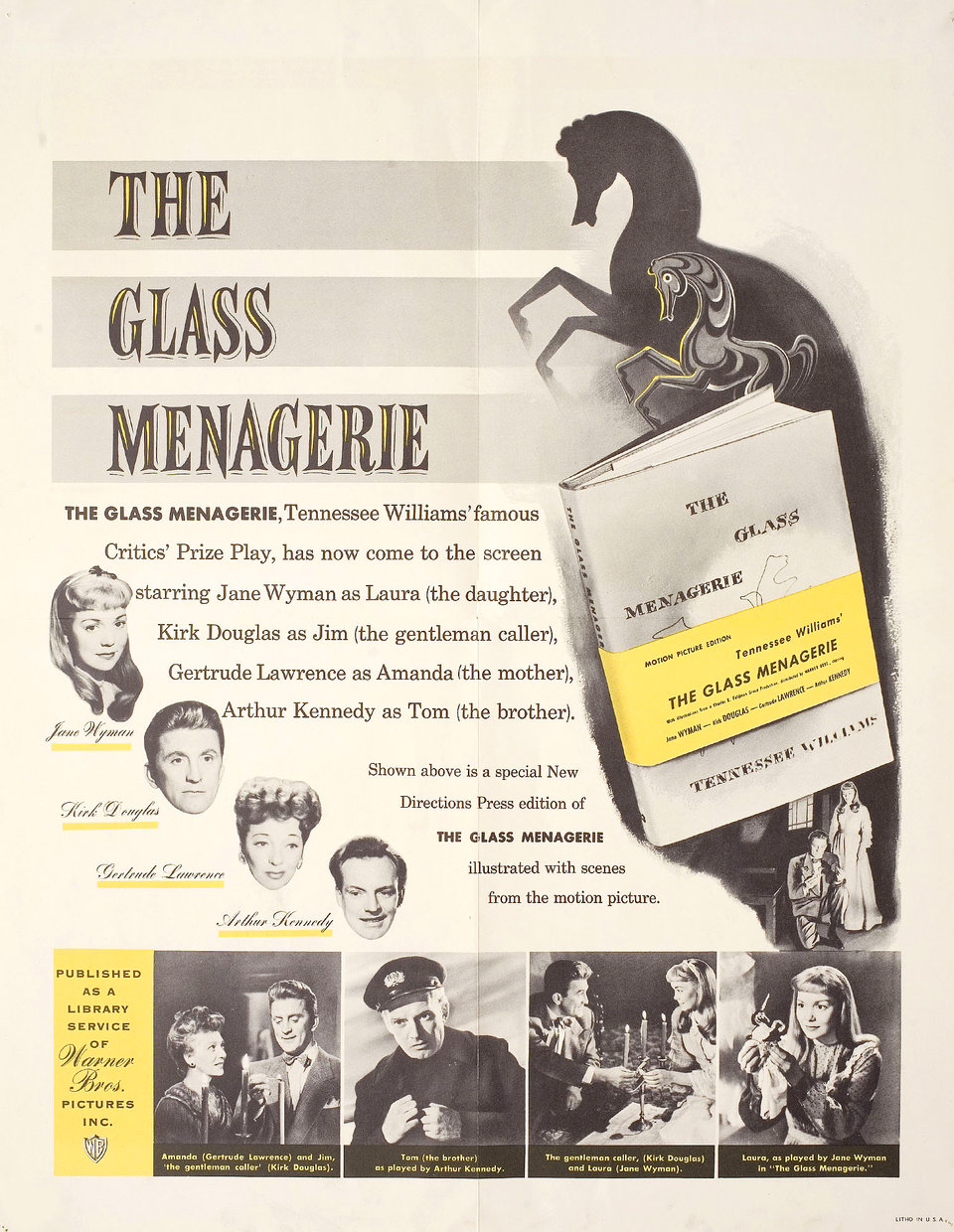 The Glass Menagerie Original 1950 U.S. Mini Movie Poster