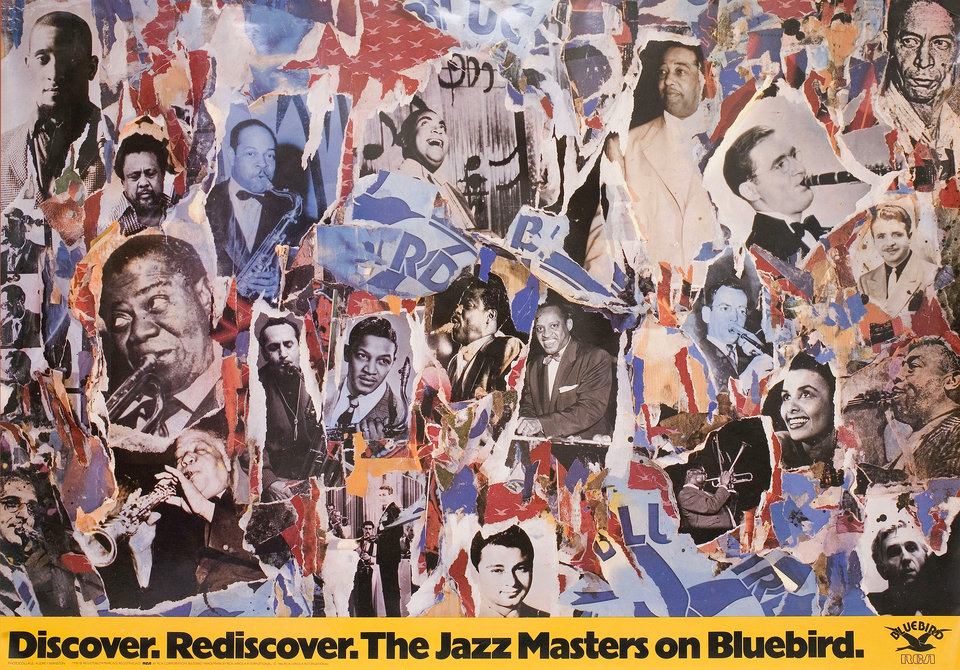 Jazz Masters on Bluebird 1986 U.S. Poster