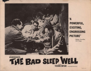 The Bad Sleep Well Original 1960 U.S. Scene Card