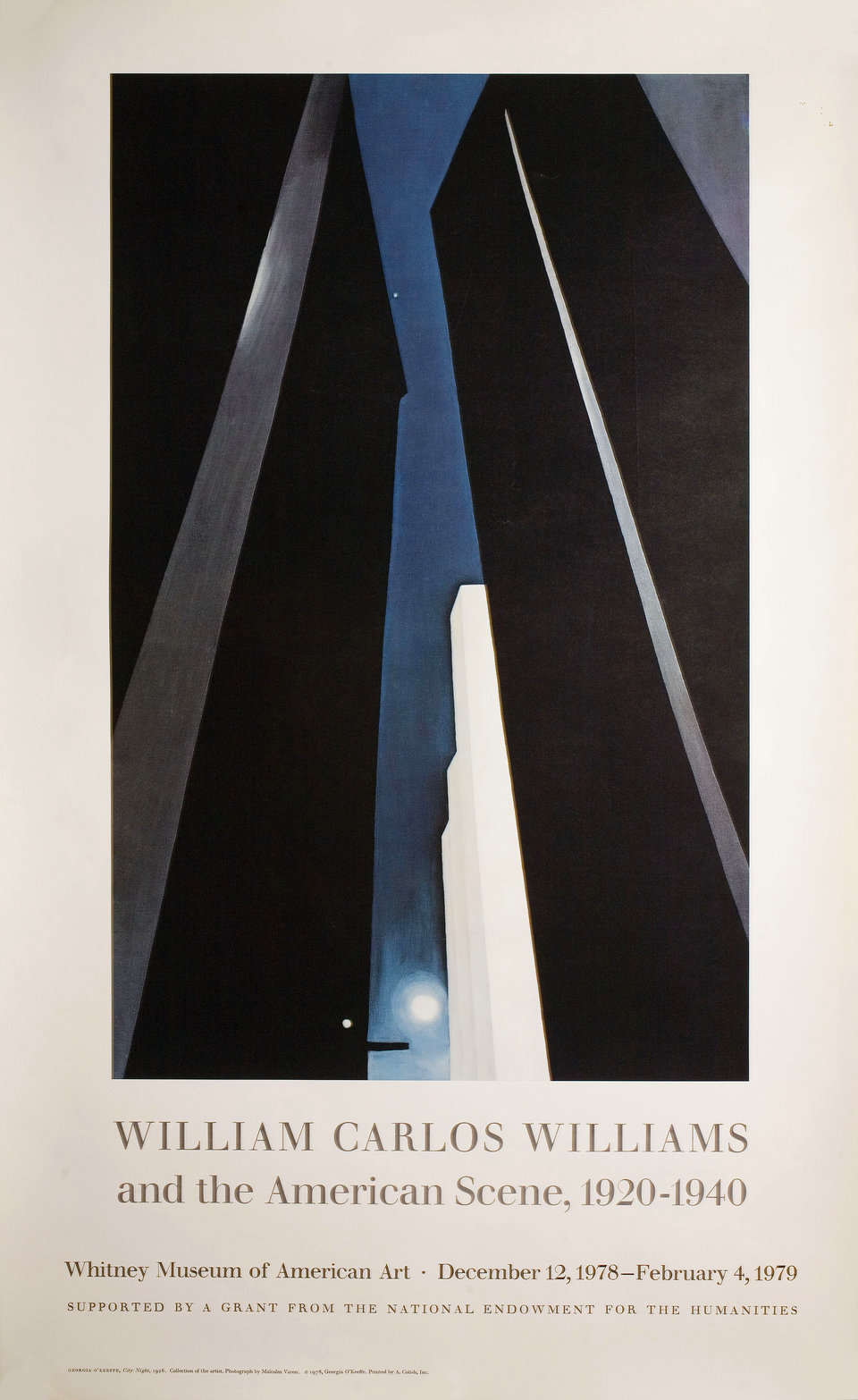 William Carlos Williams and the American Scene Original 1979 U.S. Poster