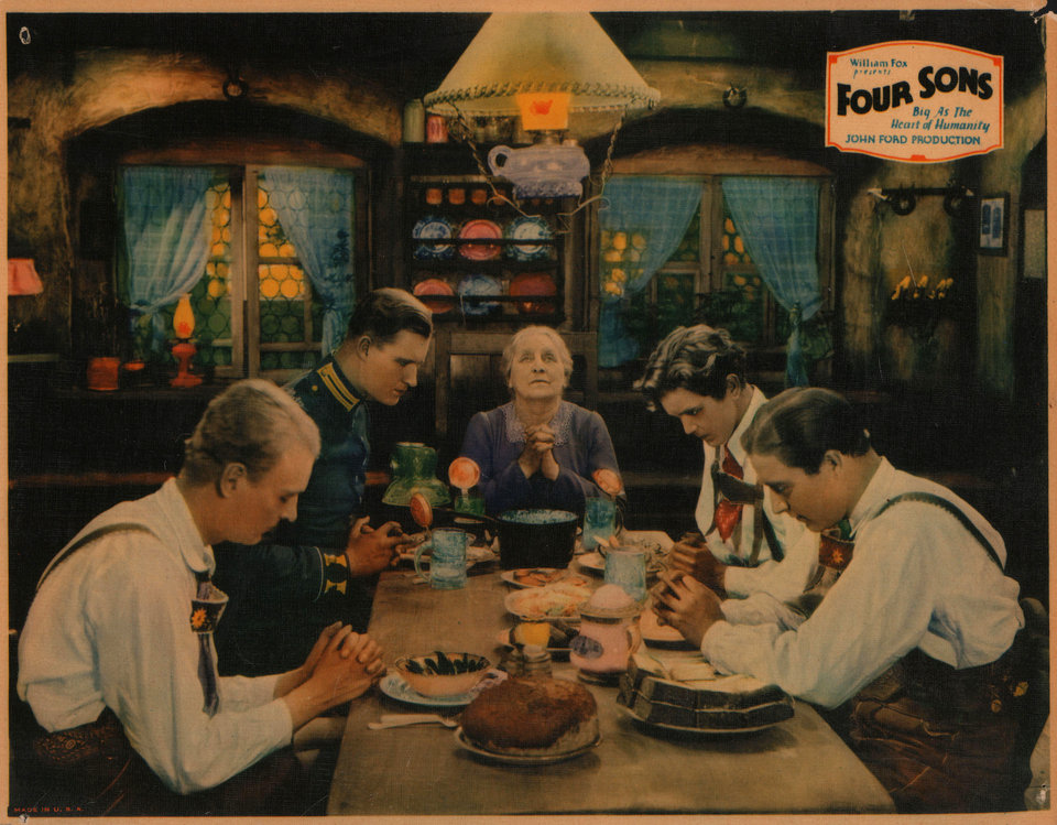 Four Sons 1929 U.S. Scene Card