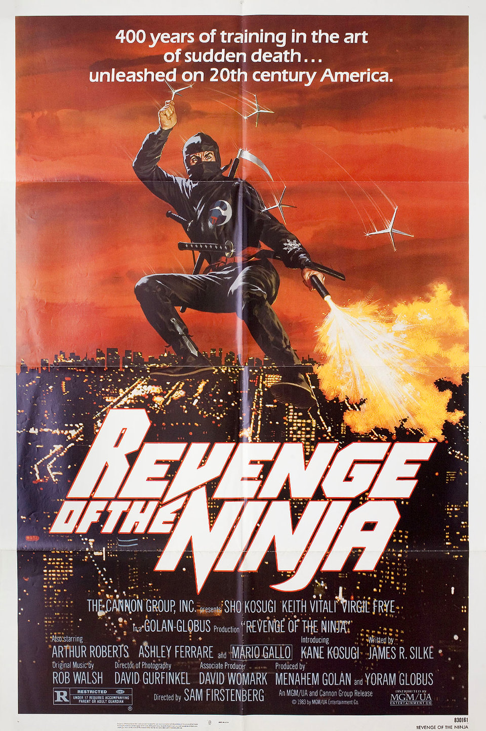 Revenge of the Ninja Original 1983 U.S. One Sheet Movie Poster