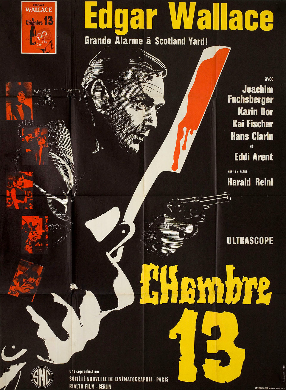 Room 13 Original 1964 French Grande Movie Poster