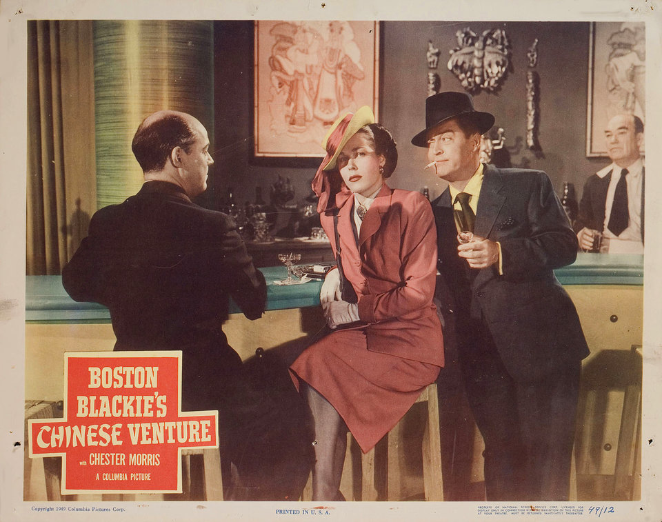 Boston Blackie's Chinese Venture Original 1949 U.S. Scene Card