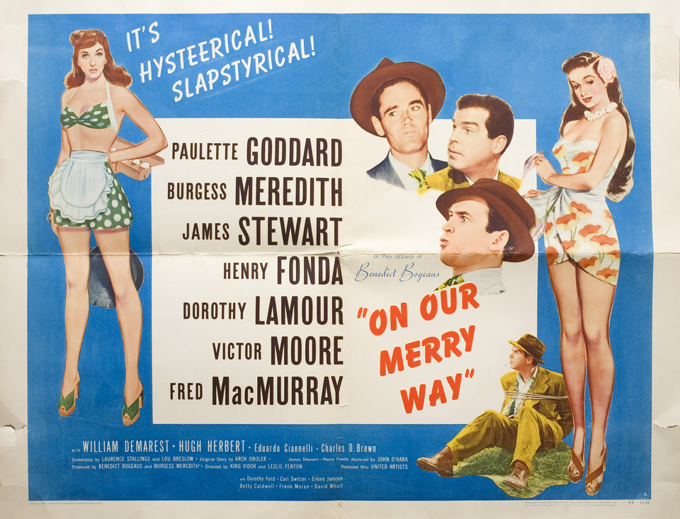 On Our Merry Way Original 1948 U.S. Half Sheet Movie Poster