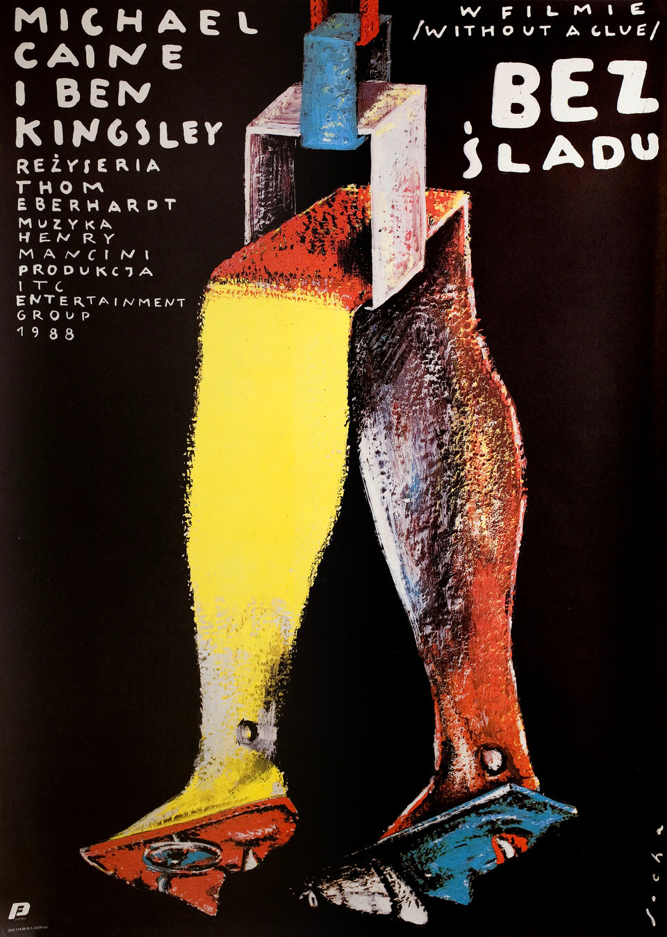 Without a Clue Original 1988 Polish B1 Movie Poster