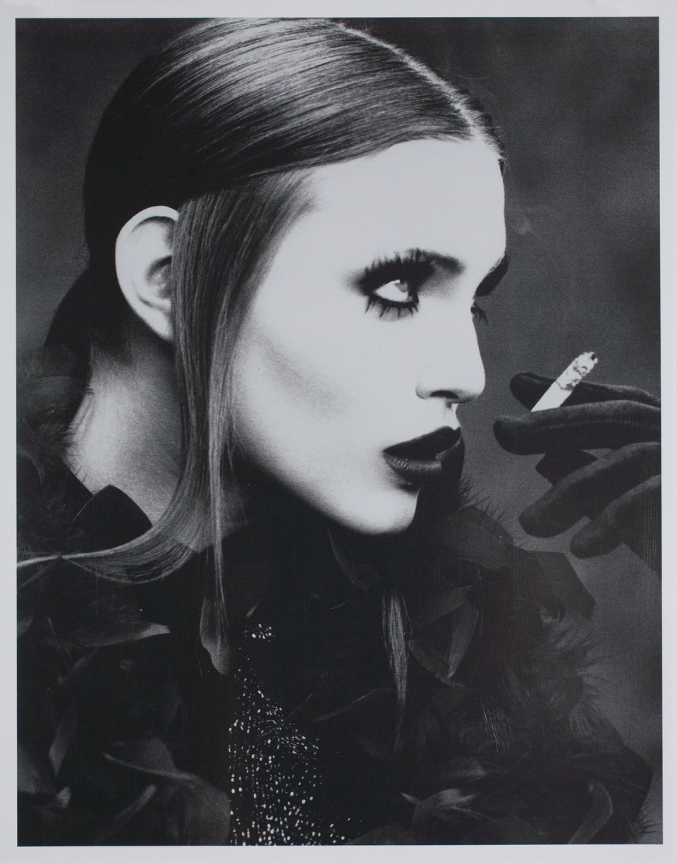 Nadja Auermann for Dolce and Gabbana 1992 U.S. Black and White Double-Weight Photo