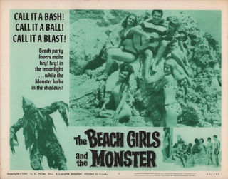 The Beach Girls and the Monster (1965) Original Movie Posters