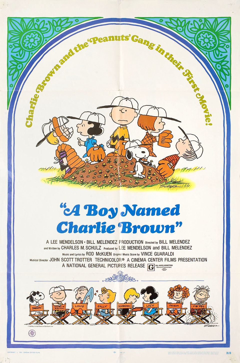 A Boy Named Charlie Brown Original 1970 U.S. One Sheet Movie Poster