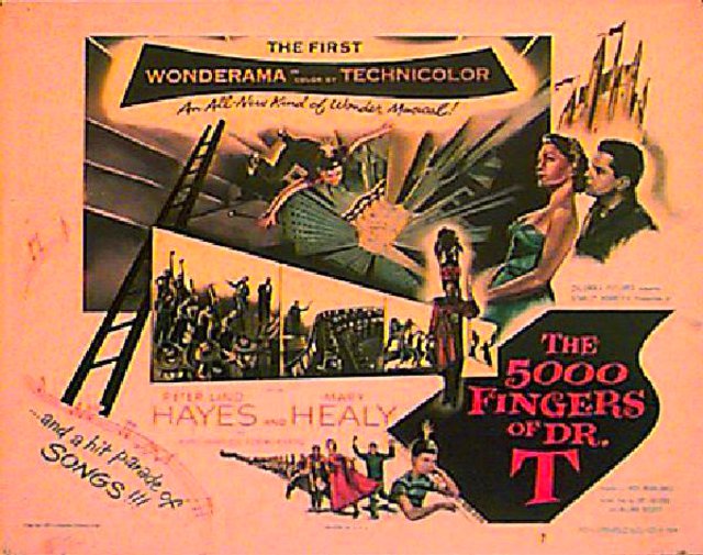 The 5,000 Fingers of Dr. T. 1953 U.S. Half Sheet Poster