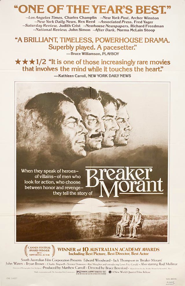 Breaker Morant Original 1980 U.S. One Sheet Movie Poster