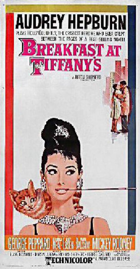 Breakfast at Tiffany's Original 1961 U.S. Three Sheet Movie Poster