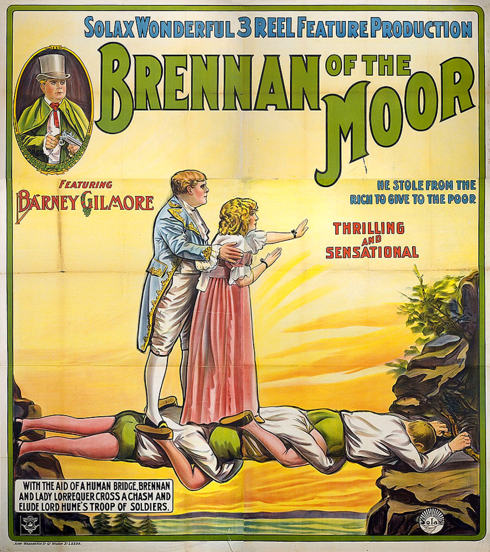 Brennan of the Moor Original 1913 British Six Sheet Movie Poster