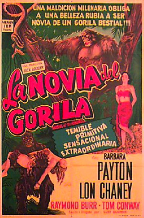 Bride of the Gorilla Original 1951 Argentine Movie Poster