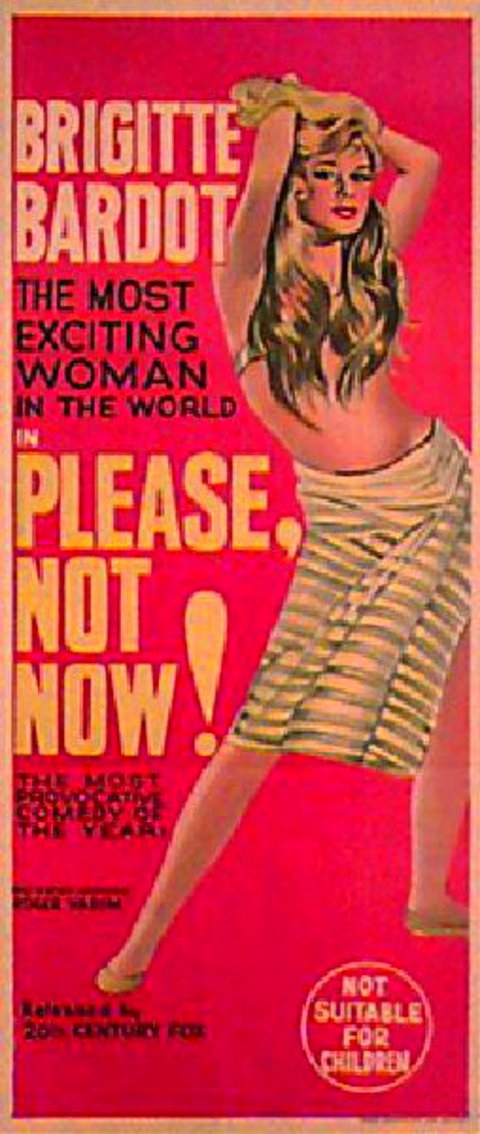 La bride sur le cou Original 1961 Australian Daybill Movie Poster