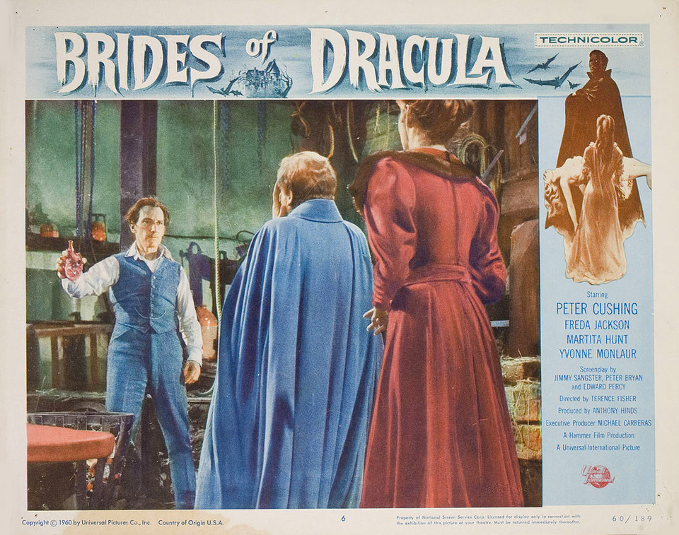 The Brides of Dracula Original 1960 U.S. Scene Card