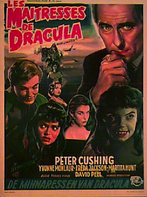 The Brides of Dracula Original 1960 Belgian Movie Poster