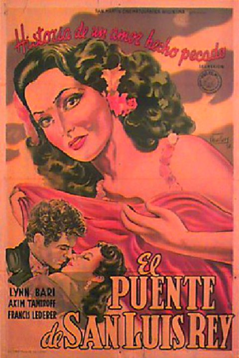 The Bridge of San Luis Rey Original 1951 Argentine Movie Poster