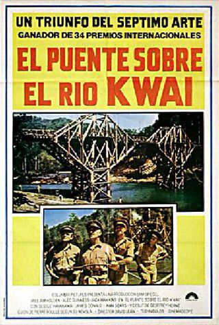 The Bridge on the River Kwai Original R1970s Argentine Movie Poster
