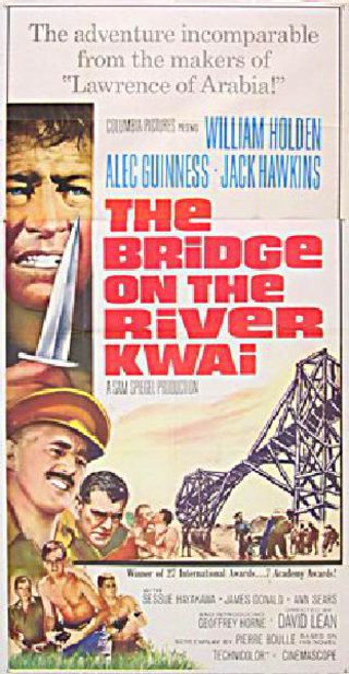 The Bridge on the River Kwai Original R1963 U.S. Three Sheet Movie Poster