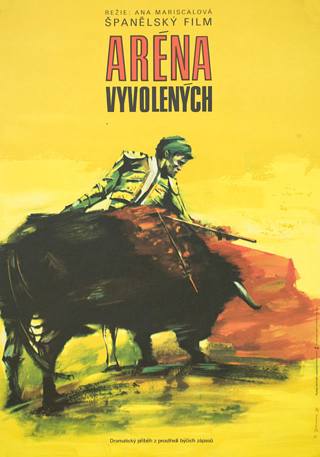 BULLFIGHT BEGINS Original 1975 Czech A3 Movie Poster