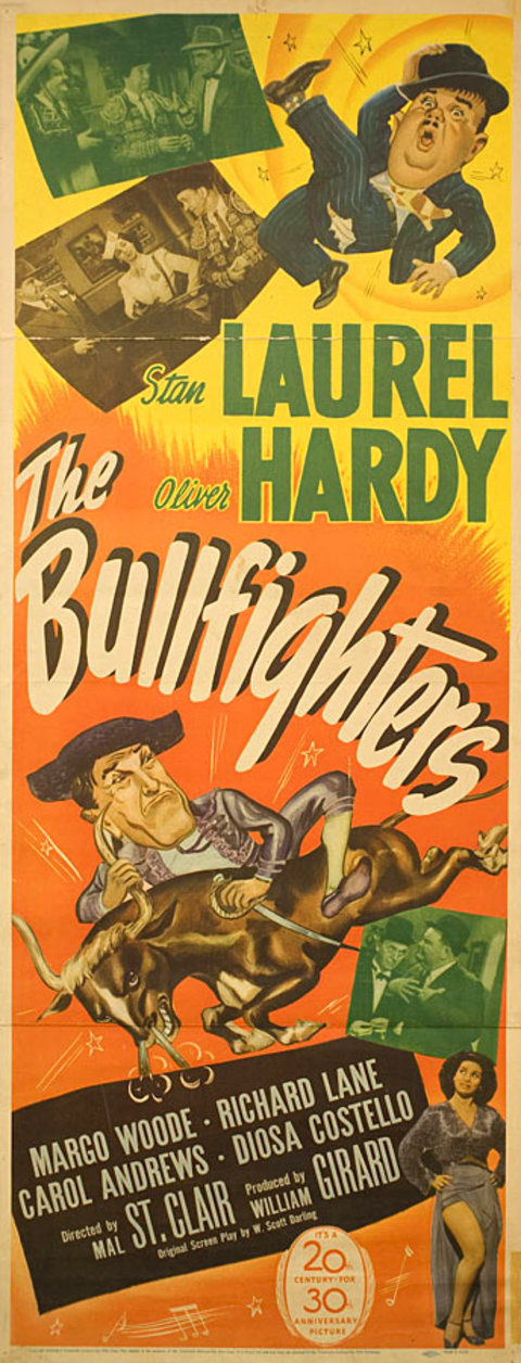 The Bullfighters Original 1945 U.S. Insert Movie Poster
