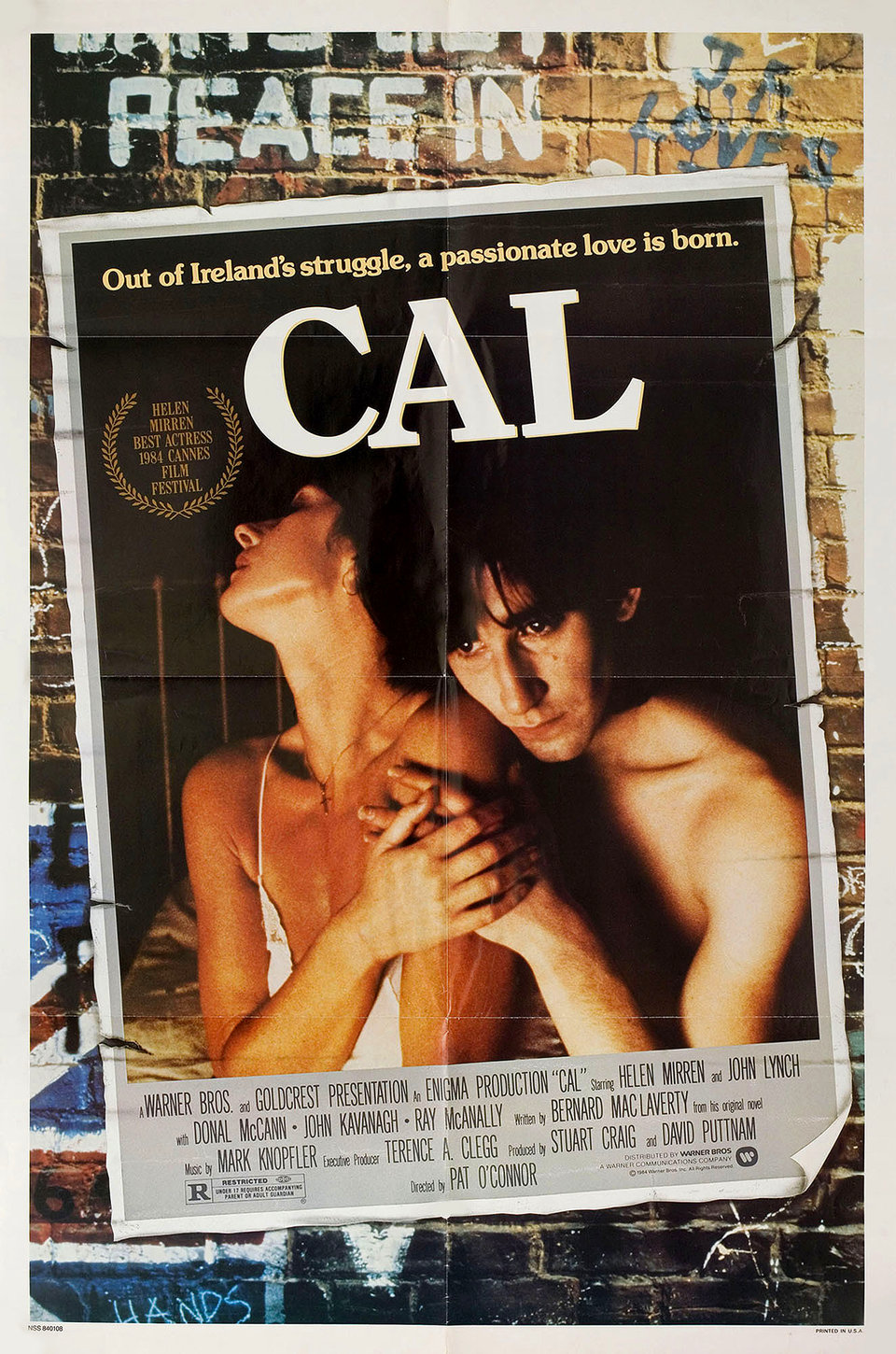 Cal Original 1984 U.S. One Sheet Movie Poster