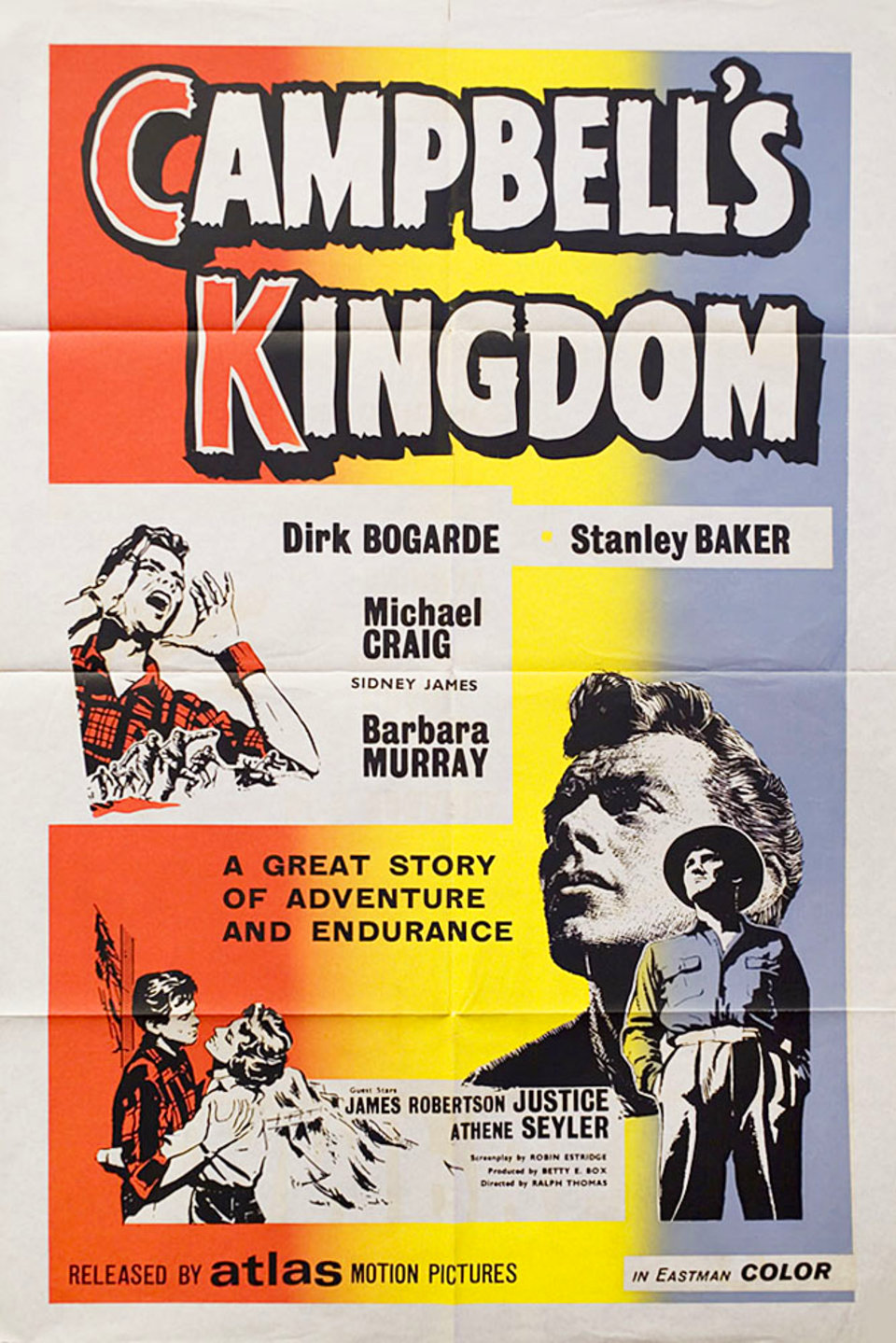 Campbell's Kingdom Original 1957 South African One Sheet Movie Poster