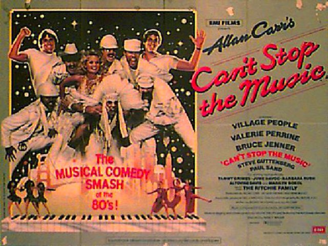 Can't Stop the Music Original 1980 British Quad Movie Poster