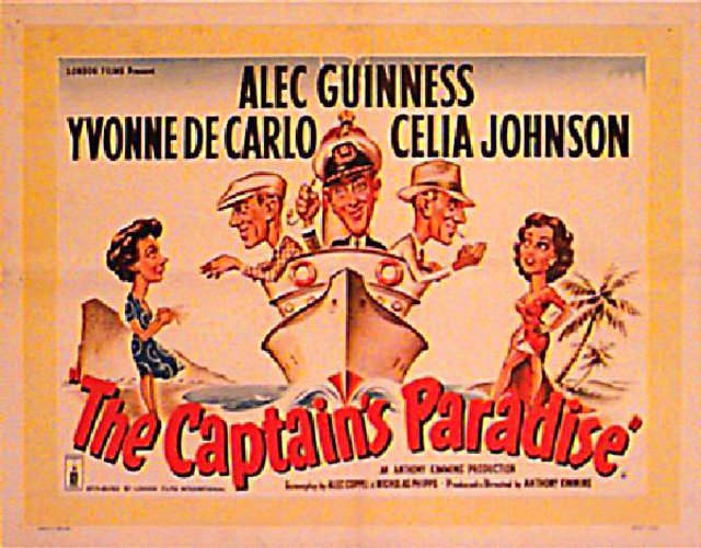 The Captain's Paradise Original 1953 British Half Sheet Movie Poster