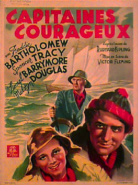 Captains Courageous Original 1940s Belgian A3 Movie Poster