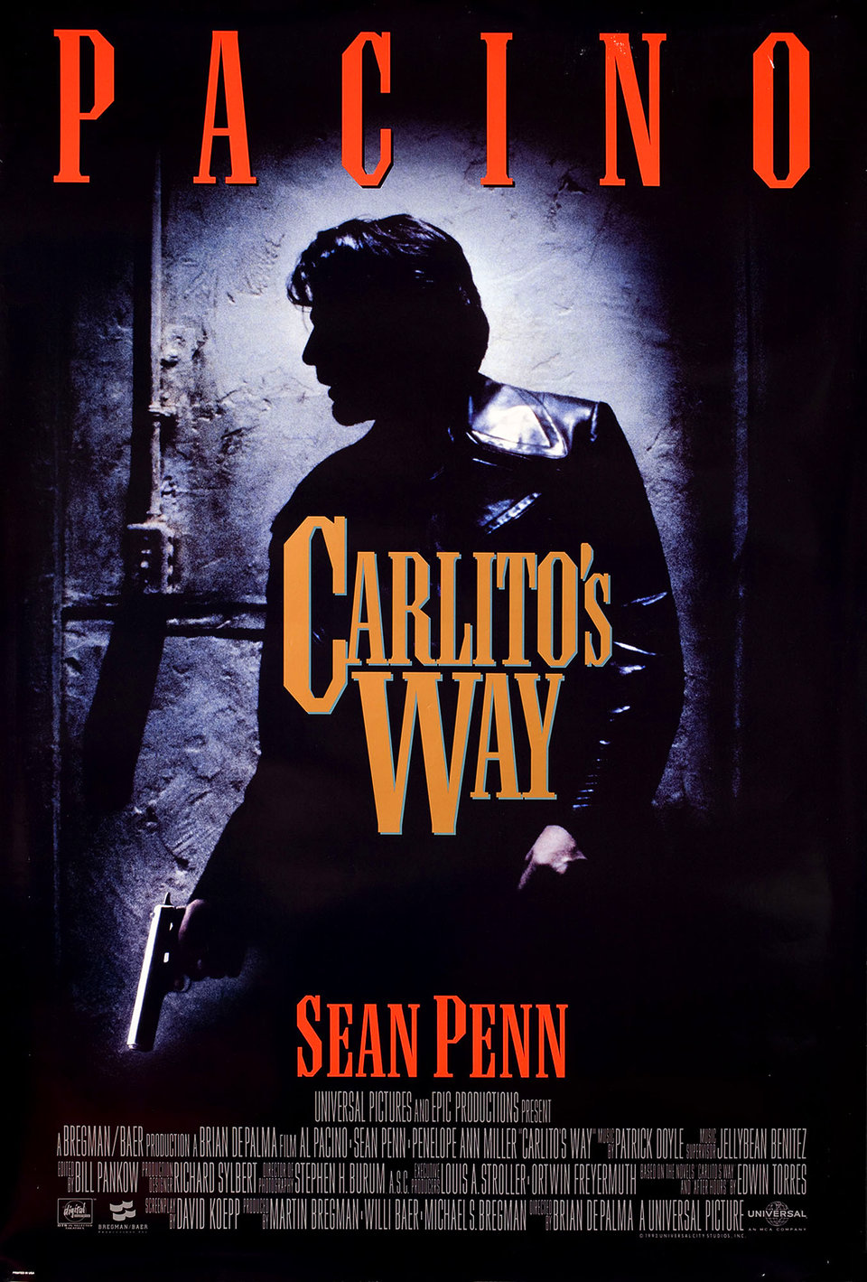 Carlito's Way Original 1993 U.S. One Sheet Movie Poster