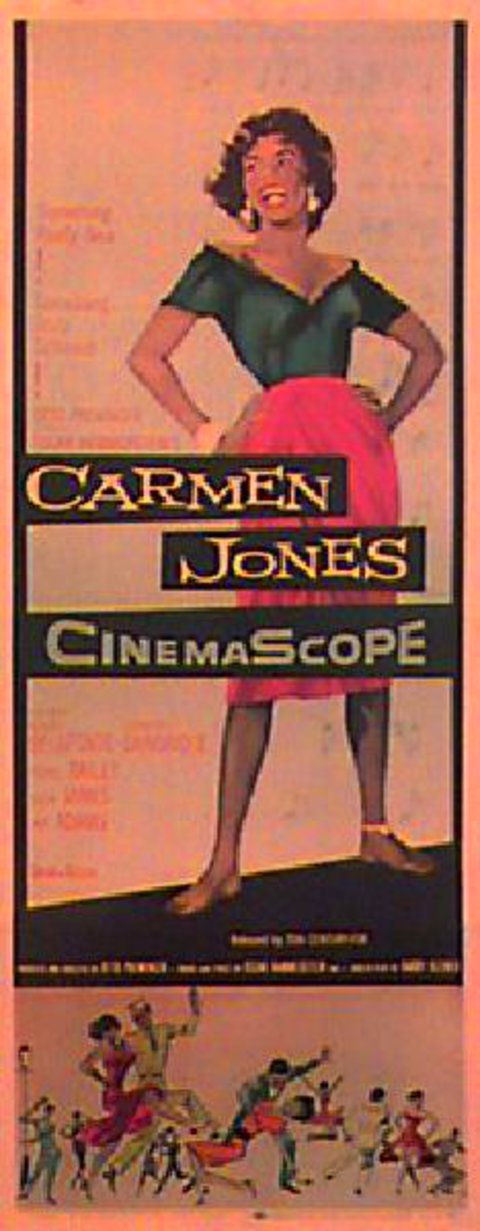 Carmen Jones Original 1954 U.S. Insert Movie Poster