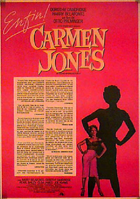Carmen Jones Original 1954 French Moyenne Movie Poster