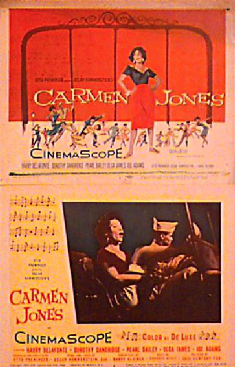 Carmen Jones Original 1954 U.S. Lobby Card Set
