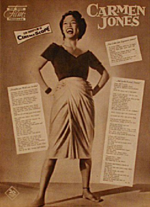 Carmen Jones Original 1954 German Movie Program