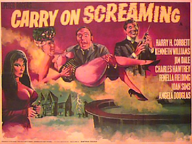 Carry on Screaming! Original 1966 British Quad Movie Poster