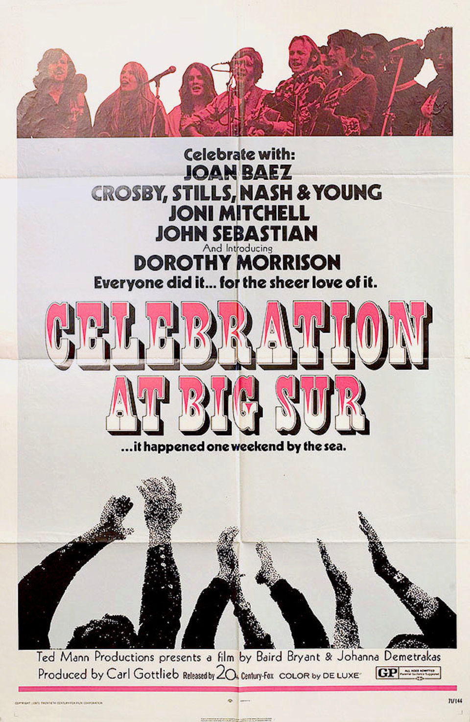 Celebration at Big Sur Original 1975 U.S. One Sheet Movie Poster