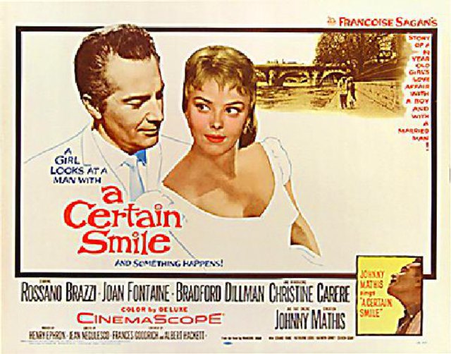 A Certain Smile Original 1958 U.S. Half Sheet Movie Poster