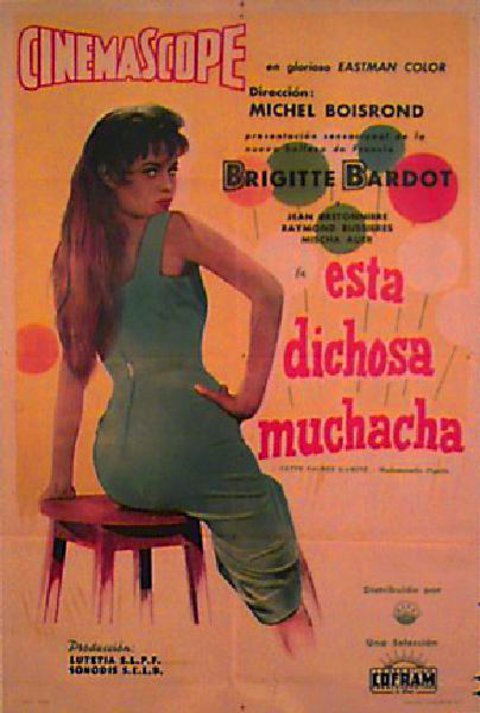 Cette sacree gamine Original 1955 Argentine Movie Poster