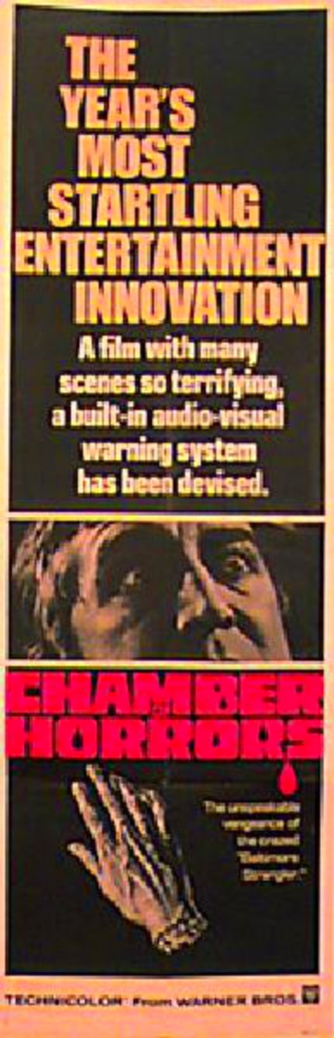 Chamber of Horrors Original 1966 U.S. Door Panel Movie Poster