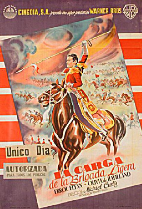The Charge of the Light Brigade Original R1960s Spanish B1 Movie Poster