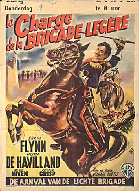 The Charge of the Light Brigade Original R1950s Belgian Movie Poster