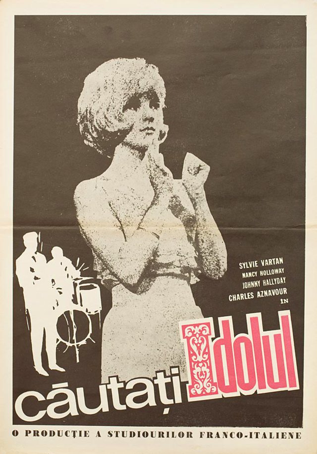 Cherchez l'idole Original 1963 Romanian B3 Movie Poster