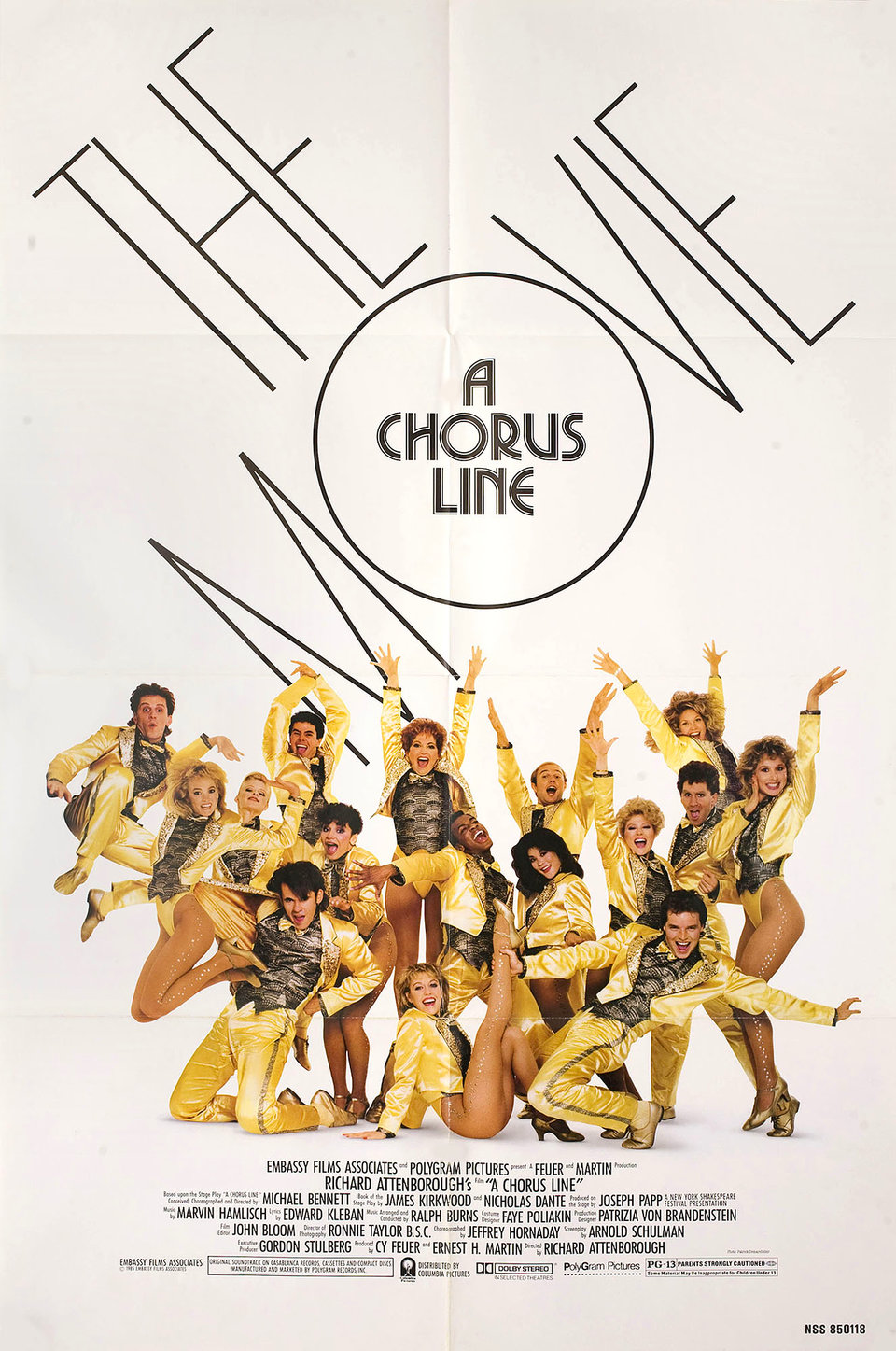 A Chorus Line Original 1985 U.S. One Sheet Movie Poster