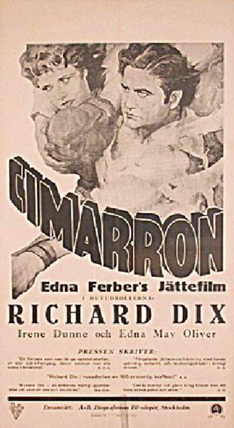 Cimarron Original 1931 Swedish A2 Movie Poster