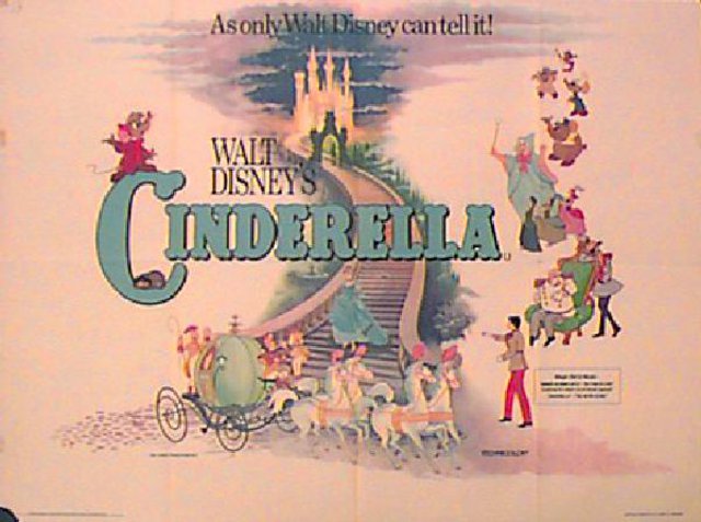 Cinderella Original 1960s British Quad Movie Poster