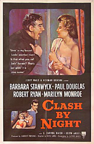 Clash by Night Original 1952 U.S. One Sheet Movie Poster