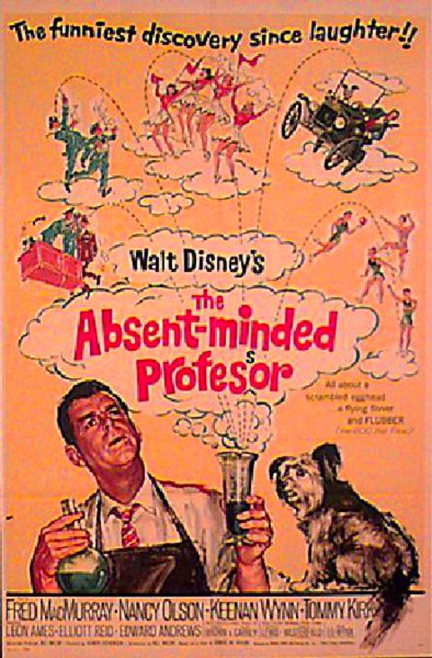 The Absent-Minded Professor Original 1961 U.S. One Sheet Movie Poster